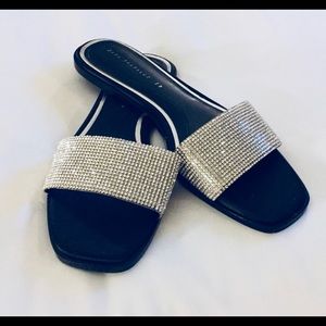SOLD!! Sparkly slides by Zara Trafaluc